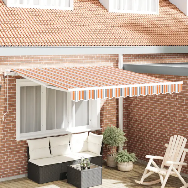 Gossi marchiza retractabila automata cu dungi multicolore 350x250 cm