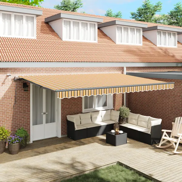 Gossi marchiza retractabila automata cu dungi multicolore led 500x300 cm