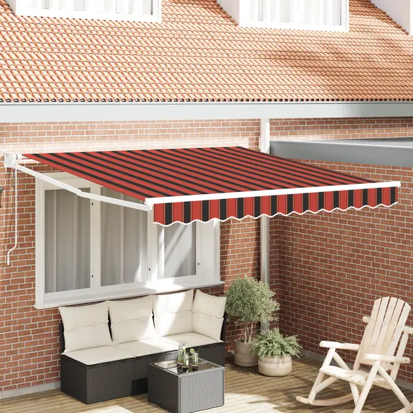 Gossi marchiza retractabila automata portocalie si maro 350x250 cm