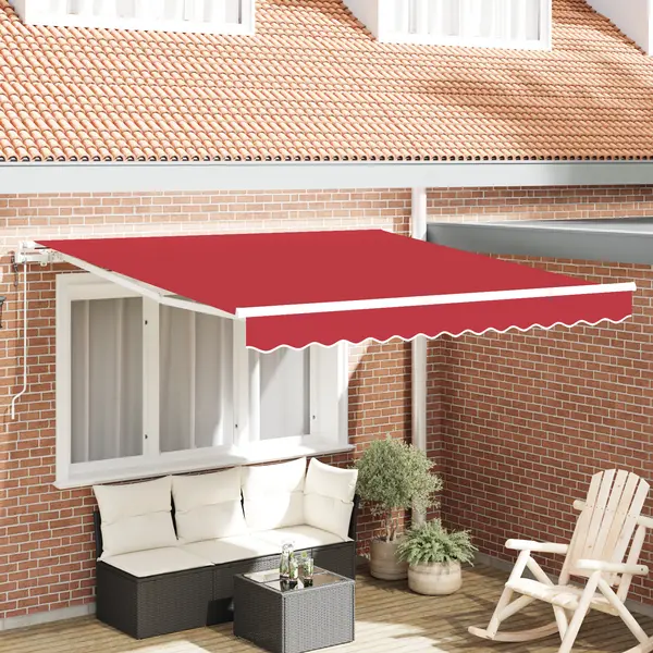 Gossi marchiza retractabila automata rosie 300x250 cm, Gossi material de inlocuire pentru marchiza de 3x2.5 m rosie
