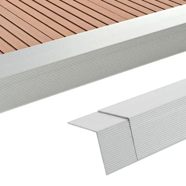 Gossi margini cornier pentru podea 5 buc. argintiu 170 cm aluminiu