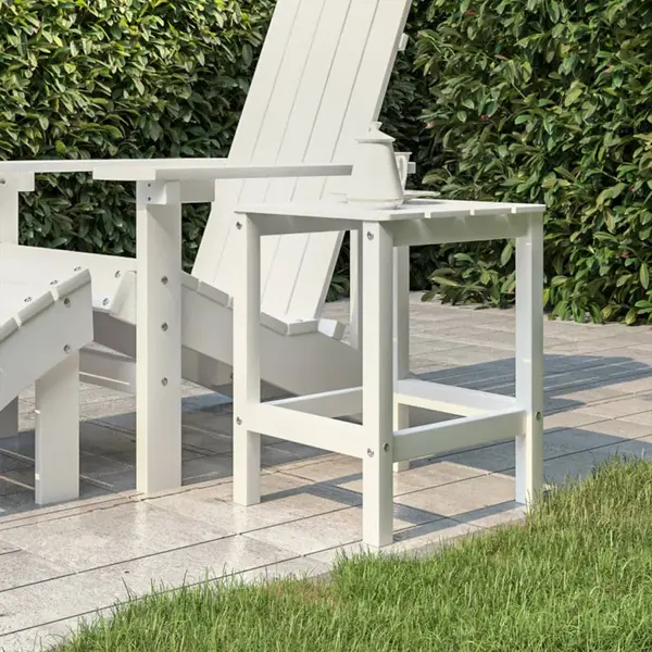 Gossi masa adirondack de gradina, alb, 38x38x46 cm, hdpe