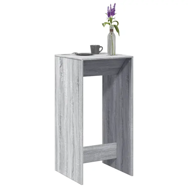 Gossi masa bar, gri sonoma, 51x50x103,5 cm, lemn prelucrat