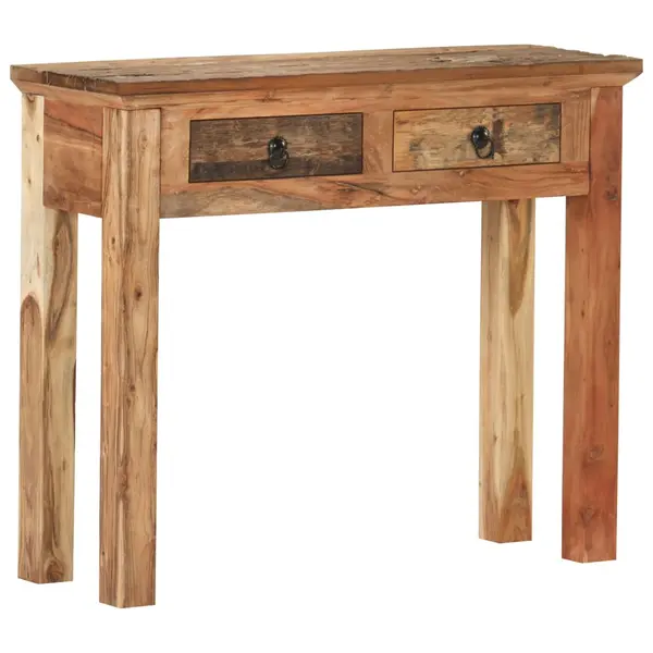 Gossi masa consola 90,5x30x75cm lemn masiv de acacia si lemn reciclat
