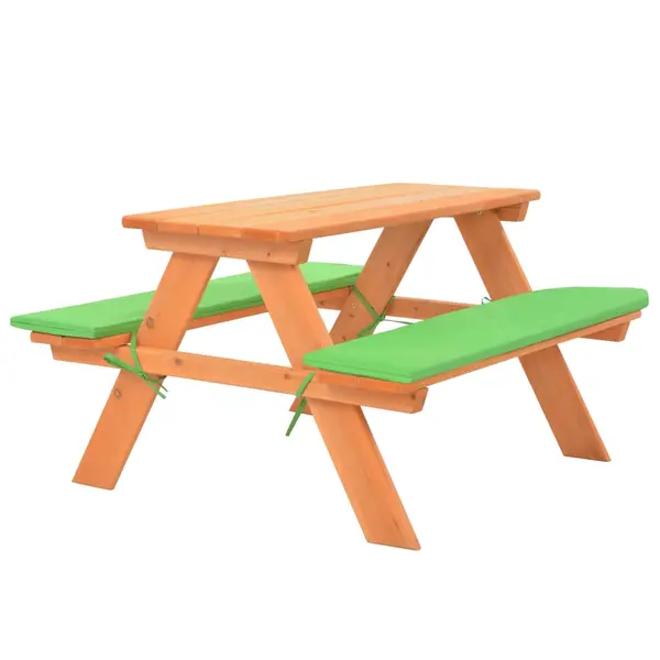 Gossi masa cu banci pentru picnic copii 89x79x50cm lemn masiv brad