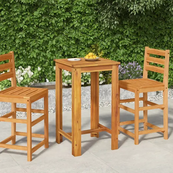 Gossi masa de bar de gradina, 60 x 60 x 105 cm, lemn masiv de acacia