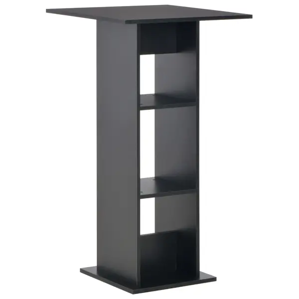 Gossi masa de bar, negru, 60 x 60 x 110 cm