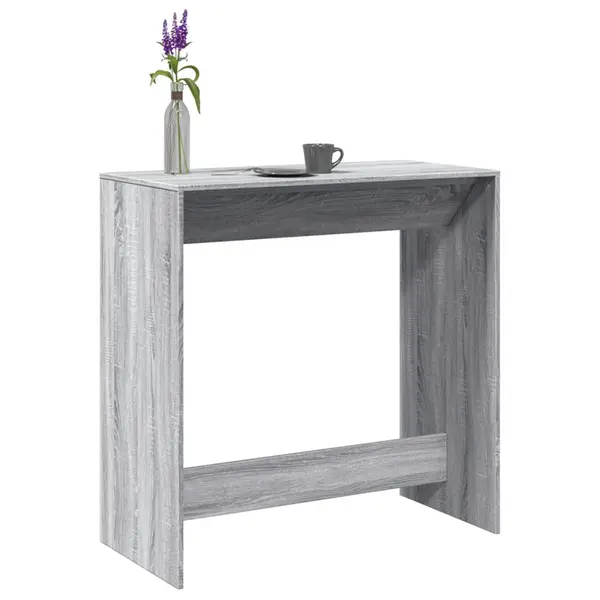 Gossi masa de bar, sonoma gri, 102x50x103,5 cm, lemn prelucrat