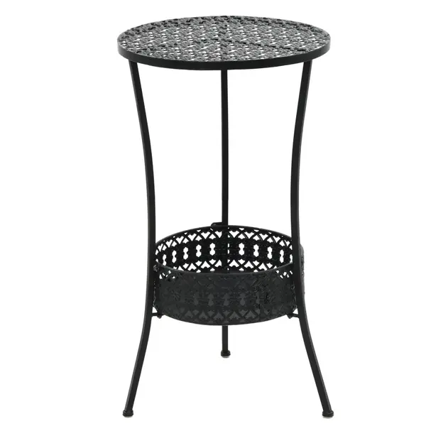 Gossi masa de bistro, negru, 40 x 70 cm, metal