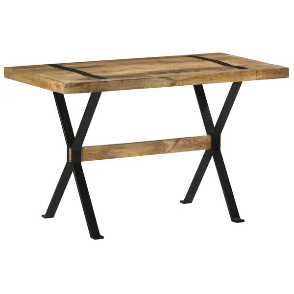 Gossi masa de bucatarie, 120 x 60 x 76 cm, lemn de mango nefinisat