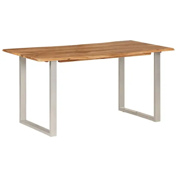 Gossi masa de bucatarie, 154x80x76 cm, lemn masiv de acacia