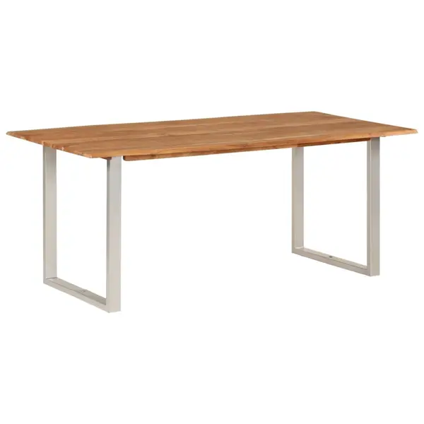 Gossi masa de bucatarie, 180 x 90 x 76 cm, lemn masiv de acacia