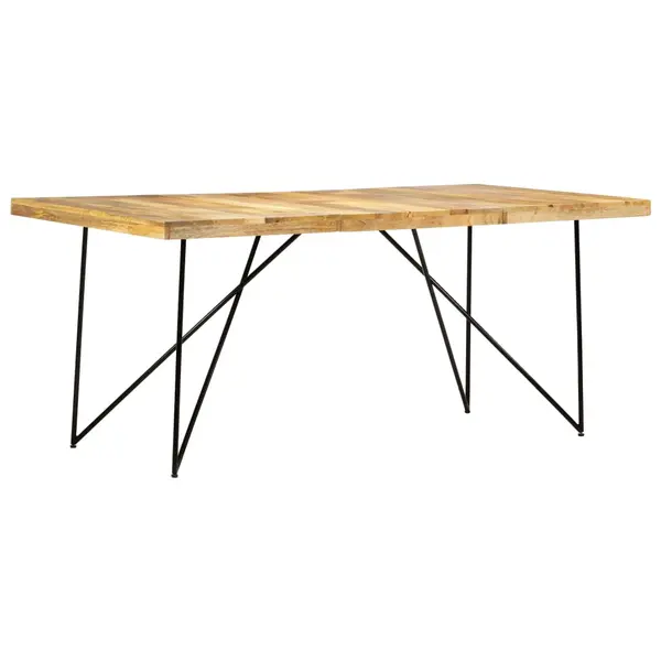 Gossi masa de bucatarie, 180 x 90 x 76 cm, lemn masiv de mango