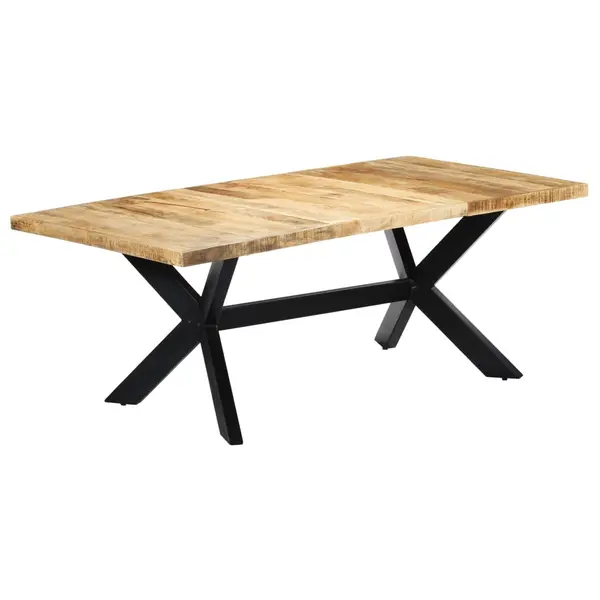 Gossi masa de bucatarie, 200x100x75 cm, lemn masiv de mango