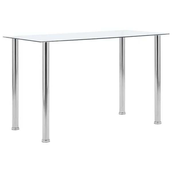 Gossi masa de bucatarie, transparent, 120x60x75 cm, sticla securizata