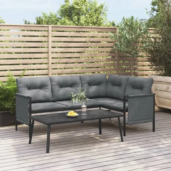 Gossi masa de cafea pentru gradina, antracit, 110x55x35 cm, otel