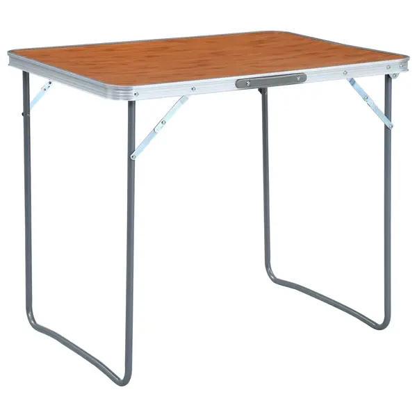 Gossi masa de camping pliabila cu cadru metalic, 80 x 60 cm