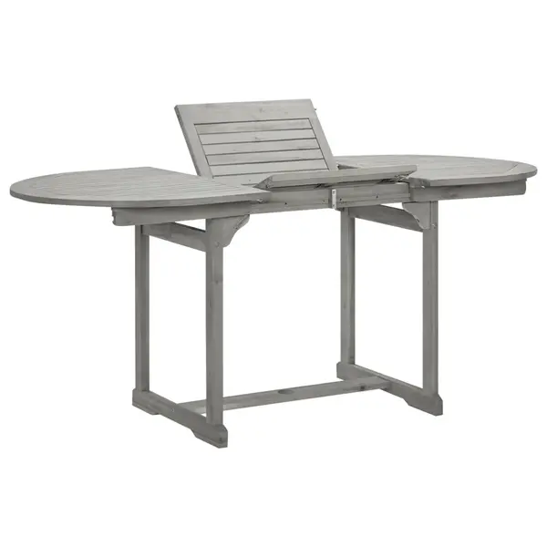 Gossi masa de gradina, (120-170)x80x75 cm, lemn masiv de acacia