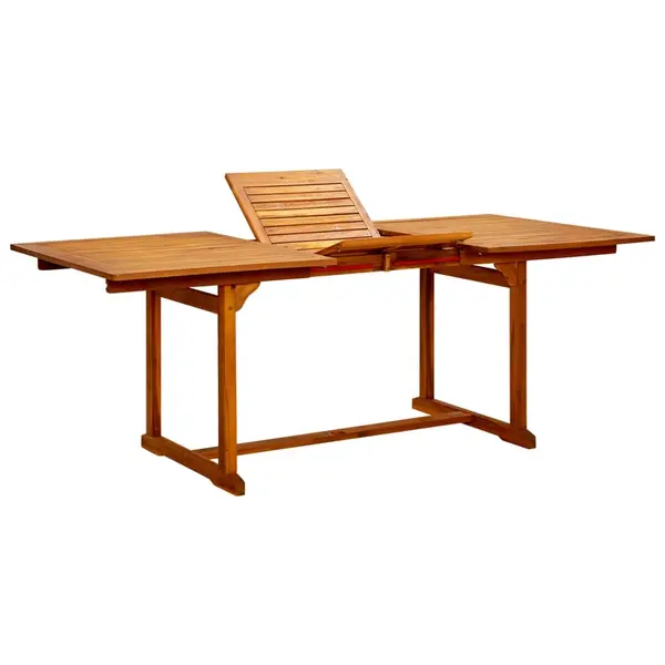 Gossi masa de gradina, (150-200)x100x75 cm, lemn masiv de acacia