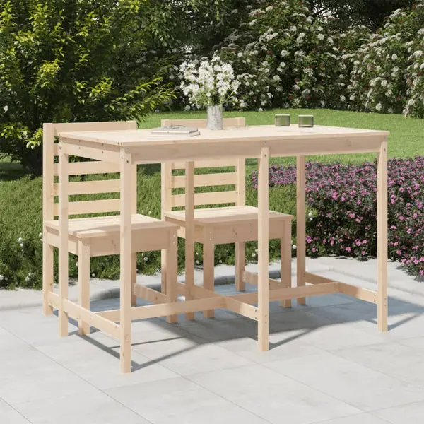 Gossi masa de gradina, 159,5x82,5x110 cm, lemn masiv de pin