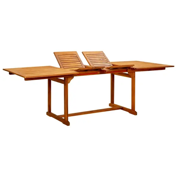 Gossi masa de gradina, (160-240)x100x75 cm, lemn masiv de acacia