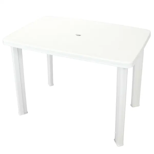 Gossi masa de gradina, alb, 101 x 68 x 72 cm, plastic