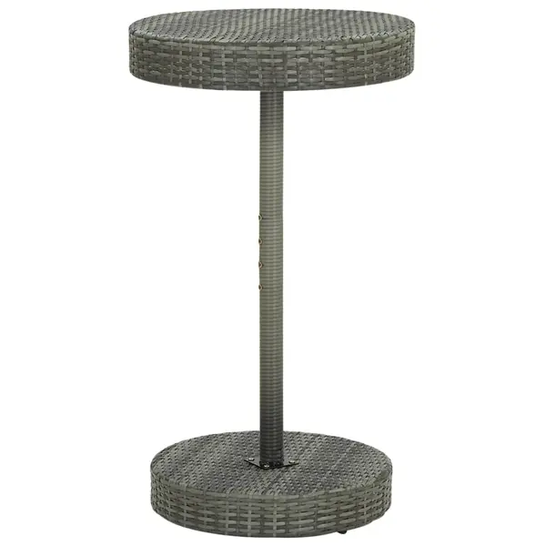 Gossi masa de gradina, gri, 60,5 x 106 cm, poliratan