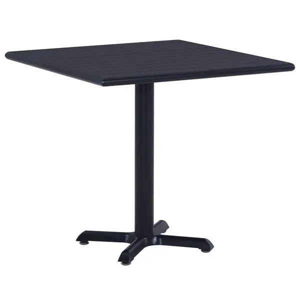 Gossi masa de gradina, negru, 80 x 80 x 75 cm