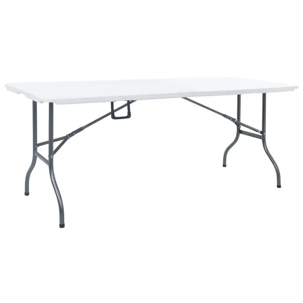 Gossi masa de gradina pliabila, alb, 180x72x72 cm, hdpe