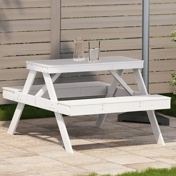 Gossi masa de picnic, 105x134x75 cm, lemn masiv de pin