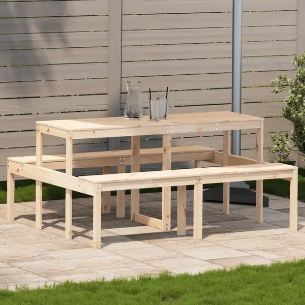 Gossi masa de picnic, 160x134x75 cm, lemn masiv de pin