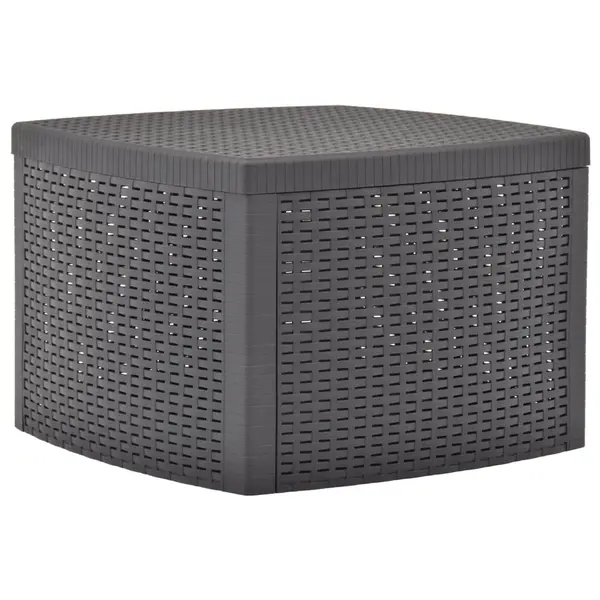 Gossi masa laterala, cafeniu, 54 x 54 x 36,5 cm, plastic