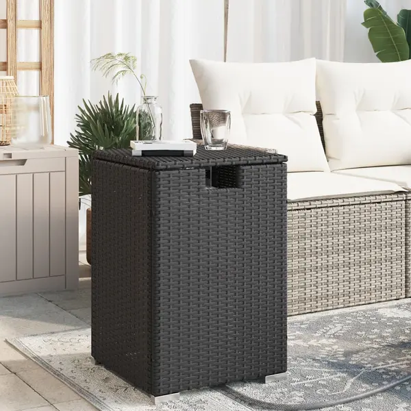 Gossi masa masca acoperire rezervor propan negru 40x40x60cm poliratan