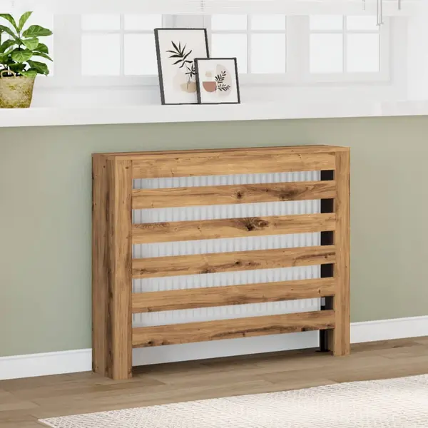Gossi masca de calorifer stejar artizanal 104x20x82 cm lemn prelucrat