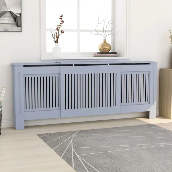Gossi masca pentru calorifer, gri, 205 cm, mdf
