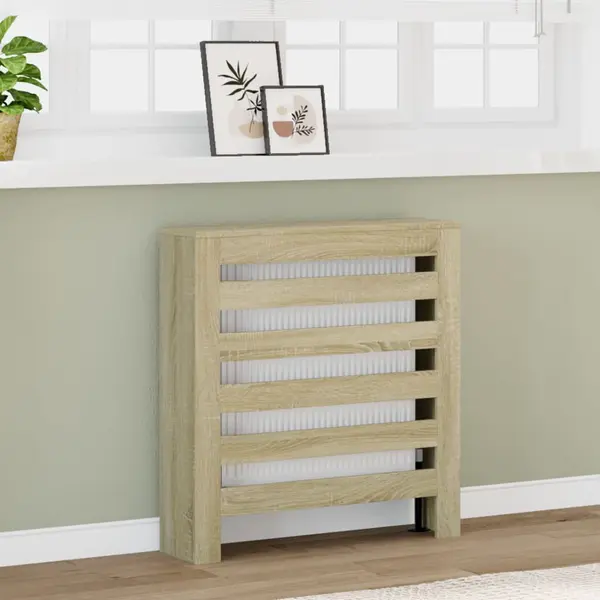 Gossi masca pentru calorifer stejar sonoma 78x20x82 cm lemn prelucrat