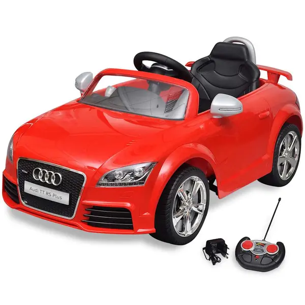 Gossi masinuta pentru copii audi tt rs, cu telecomanda, rosu