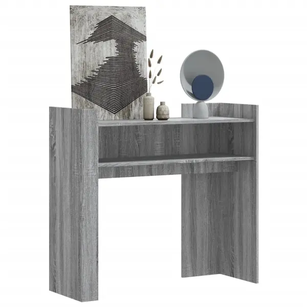 Gossi masuta consola, gri sonoma, 100x35x90 cm, lemn prelucrat