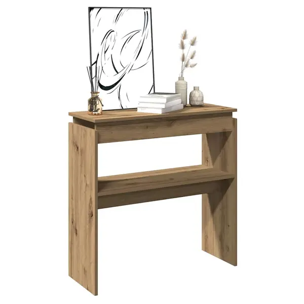 Gossi masuta consola, stejar artizanal,102x30x80 cm, lemn prelucrat