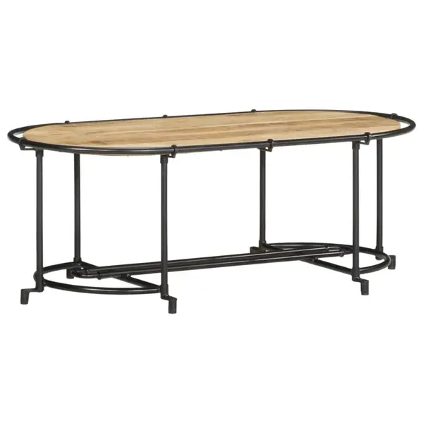 Gossi masuta de cafea, 110x55x40 cm, lemn masiv de mango brut
