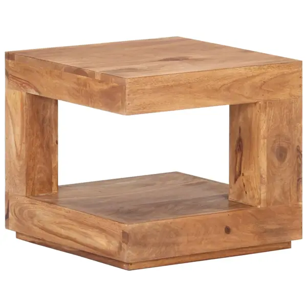 Gossi masuta de cafea, 45x45x40 cm, lemn masiv de acacia