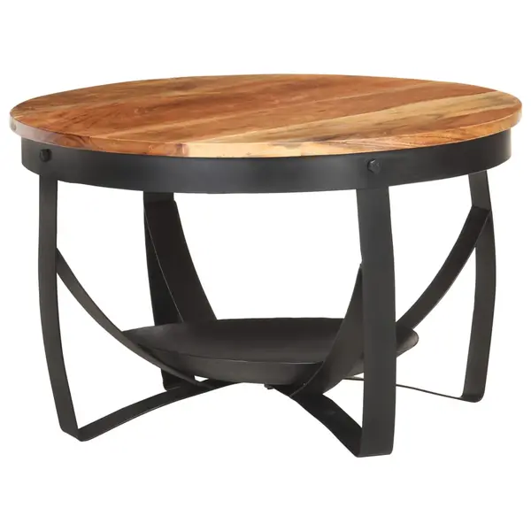 Gossi masuta de cafea, Ø68 x 43 cm, lemn masiv de acacia