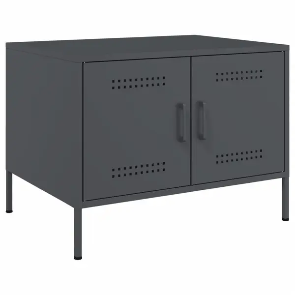 Gossi masuta de cafea, antracit, 68x50x50,5 cm, otel laminat la rece