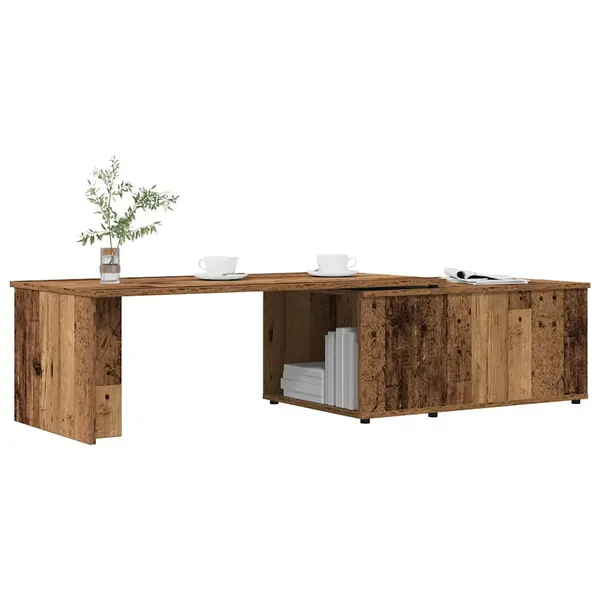 Gossi masuta de cafea, lemn vechi, 150 x 50 x 35 cm, pal