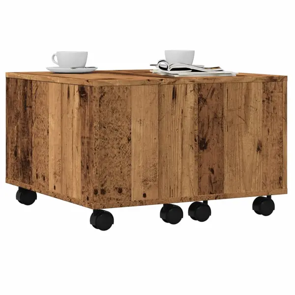 Gossi masuta de cafea, lemn vechi, 60x60x38 cm, lemn prelucrat