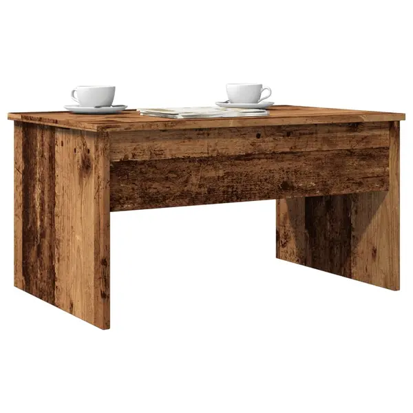 Gossi masuta de cafea, lemn vechi, 80x50,5x41,5 cm, lemn prelucrat