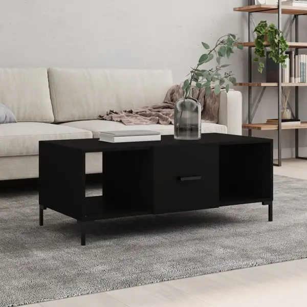 Gossi masuta de cafea, negru, 102x50x40 cm, lemn compozit