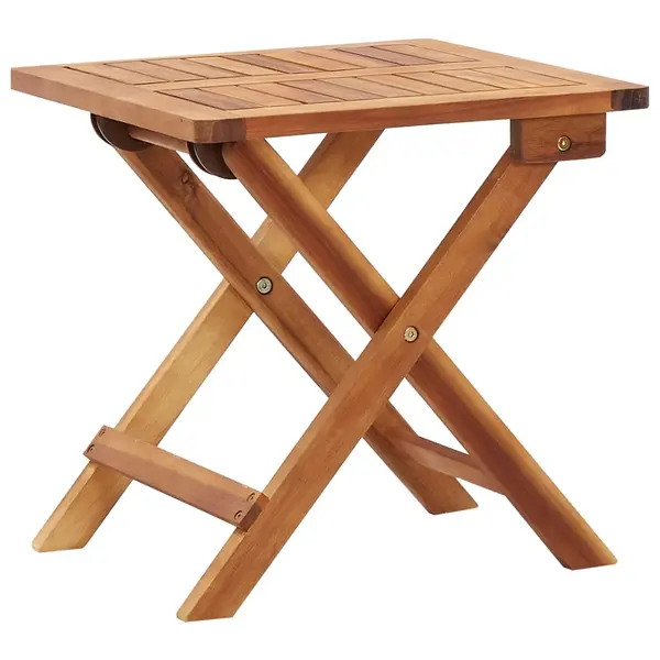 Gossi masuta de cafea pliabila de gradina, 40x40x40cm, lemn de acacia