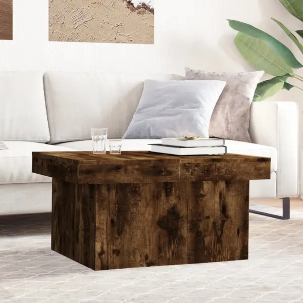 Gossi masuta de cafea, stejar fumuriu, 100x55x40 cm, lemn prelucrat