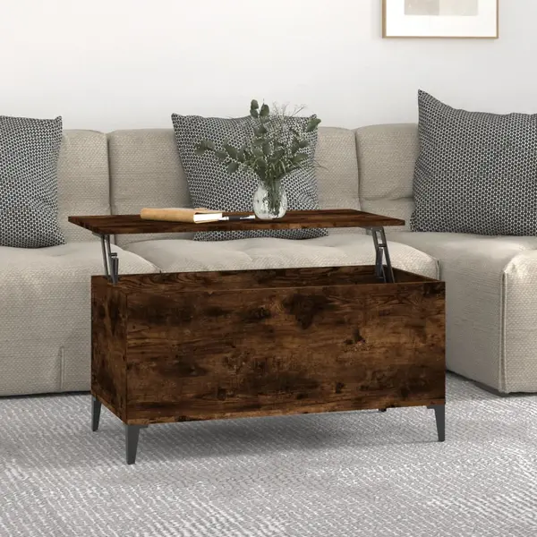 Gossi masuta de cafea, stejar fumuriu, 90x44,5x45 cm, lemn compozit